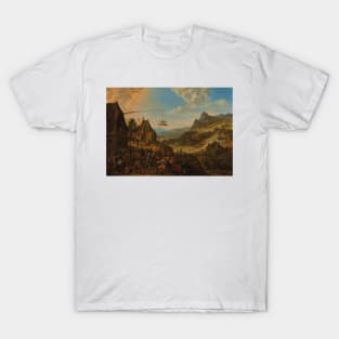 A Rhenish Landscape with a Village Festival by Herman Saftleven T-Shirt